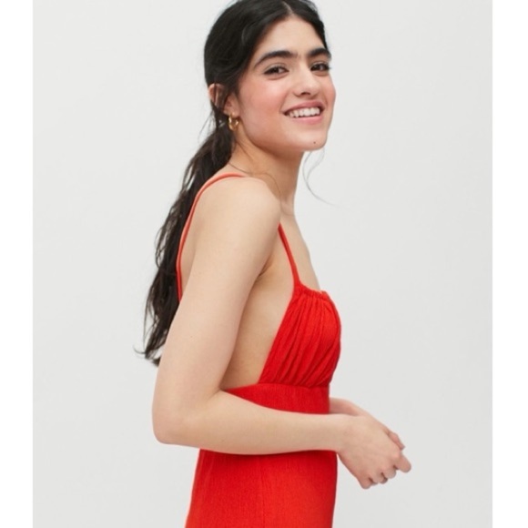 URBAN OUTFITTERS Shilo Sleeveless Knit Jumpsuit in Red Size Small - Picture 5 of 11